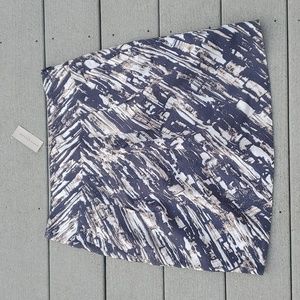 NWT Ann Taylor Linen Blend Pleated Skirt with Pockets